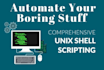 write a shell script to automate a business process or any report