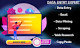 be your dependable virtual assistant data entry expert