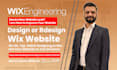 design and redesign professional wix website