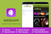 convert website into webview with admob, push notification