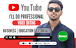 edit video for business, education, cooking, music, podcast