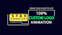 create high end custom logo animation for modern brands