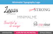 design minimalist typography logo