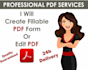 design pdf and convert it to fillable form