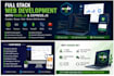 build a scalable nodejs backend API and full stack web application
