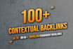 build 100 high da contextual dofollow backlinks for google ranking