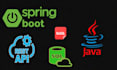 develop rest service , microservices in java and spring boot