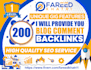 250 blog comment high da contextual SEO backlinks dofollow