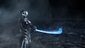 do a dark 3d warrior gaming logo reveal