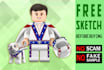 make funny and cute chibi custom lego style