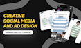 eye catchy design social media and ad motion