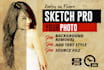 edit your photo into a professional sketch
