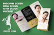 design massage therapy, spa, hair, beauty salon flyer, brochure, menu design