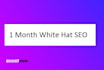 do 1 month white hat SEO for your website or blog
