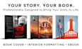 design your book cover, interior layout and ebook