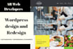 customize and redesign your wordpress websites or blog