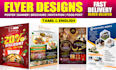 design professional tamil and english flyers