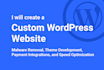 build customize wordpress website