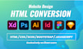 convert psd to html responsive website design