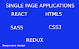do react, html, css, json, javascript, ajax, backend