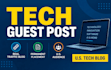 publish a technology guest post on a real traffic blog