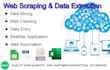 do web scraping and data extraction from any website
