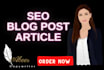 be your SEO blog post or article writer