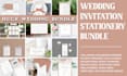 design an amazing wedding party stationery and signs bundle