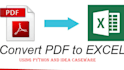 convert PDF to excel or CSV file, image, scanned docs to excel or google sheet