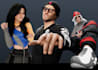 create a high quality custom 3d character