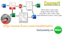 convert file from PDF to excel in 24 hours