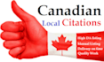 create 50 canadian local citations manually, SEO backlink