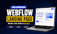 build a high converting webflow landing page
