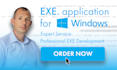 develop an exe application for windows os