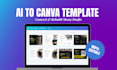convert ai generated documents into editable canva templates