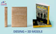 design and create 3d hebrew or english a book cover
