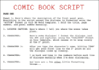 create a script for your comic book