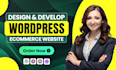do wordpress ecommerce website and online store with woocommerce