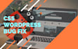 do quick css fix or php error fix