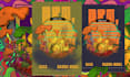 do psychedelic vintage or trippy music poster illustration