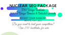boost your rank to page 1 on google with nuclear SEO package