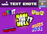 make awesome twitch text emoticon emote