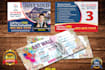 design event ticket, raffle ticket, ticket, postcard in 4hrs