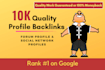 create 10k quality profile backlinks
