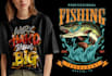 do custom typography t shirt design for merch by amazon