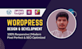 develop wordpress website design, business website