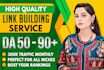 do monthly off page SEO backlinks link building service for website ranking