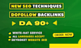 do high authority dofollow SEO backlinks da 90 link building