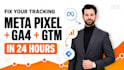 setup or fix ga4, google analytics 4, facebook pixel capi and GTM conversion