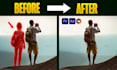 remove the person or object from the video